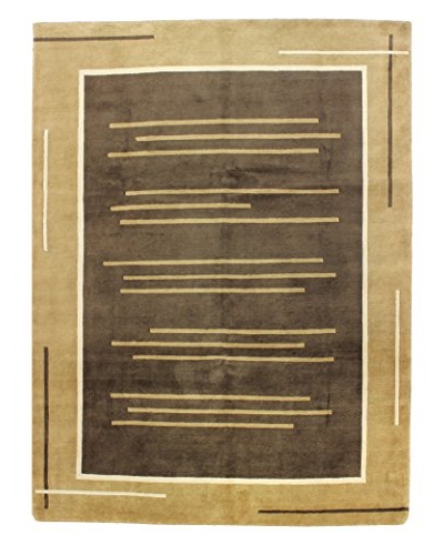 Bashian Asha Rug, Chocolate, 7' 8 x 9' 8