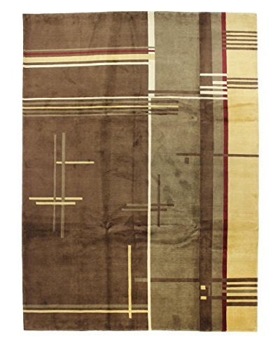 Bashian Ashok Rug, Chocolate, 8' 8 x 11' 7