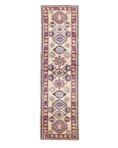 Bashian Fine Kazak Rug, Ivory, 2' 4 x 7' 9 Runner
