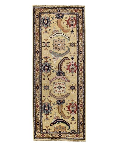 Bashian Multan Rug, Gold, 3′ x 8′ 2″