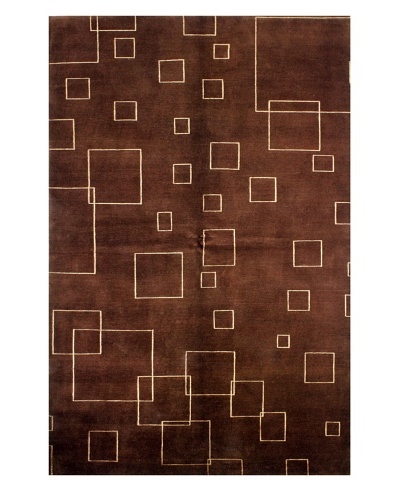 Bashian Kodari Rug, Chocolate, 6' x 8' 9