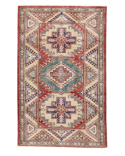 Bashian Fine Kazak Rug, Red, 3′ x 4′ 8″