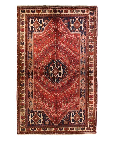 Bashian Kashkayi Rug, Rust, 5′ 5″ x 8′ 8″