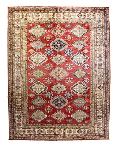 Bashian Fine Kazak Rug, Rust, 9′ 1″ x 11′ 8″