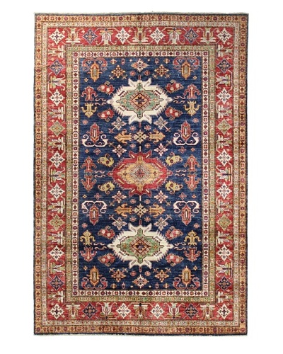 Bashian Fine Kazak Rug, Dark Blue, 5' 9 x 8' 7