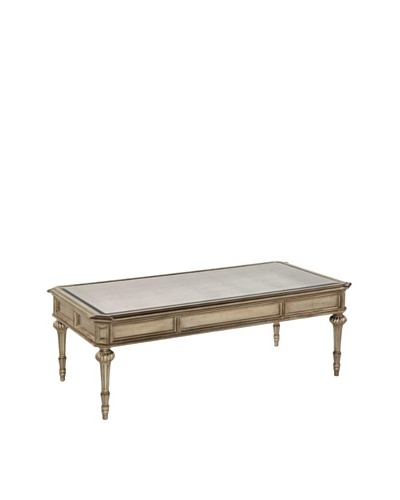 Bassett Mirror Palazzina Rectangular Cocktail Table, Champaign Silver