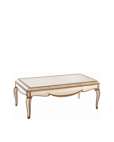 Bassett Mirror Collette Rectangular Cocktail Table, Antique Mirror