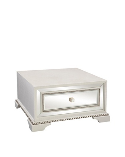 Bassett Mirror Armando Square Cocktail Table, White