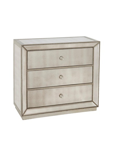 Bassett Mirror Murano 3-Drawer Hall Chest, Antique Mirror