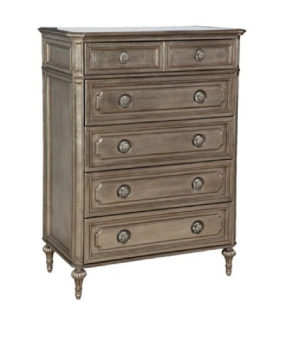 Bassett Mirror Palazzina Tall Chest, Champaign Silver