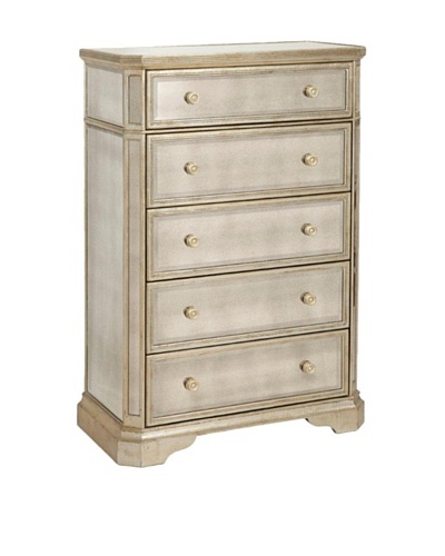 Bassett Mirror Borghese 5-Drawer Chest, Antique Mirror