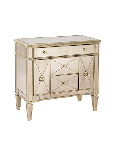 Bassett Mirror Co. Borghese Mirrored Library Commode Chest