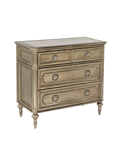 Bassett Mirror Co. Palazzina Hall Chest, Champagne Silver