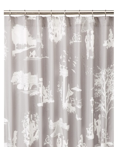 Blissliving Home Madeleine Shower Curtain, Grey, 72 x 72