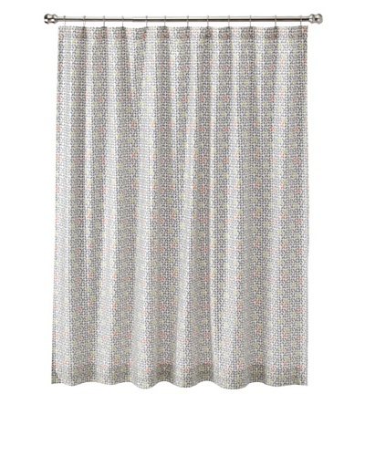 Blissliving Home Flora Shower Curtain, Multi, 72″ x 72″