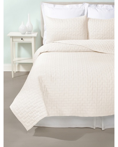 Terrisol Rayon from Bamboo Quilted Brick Coverlet Set