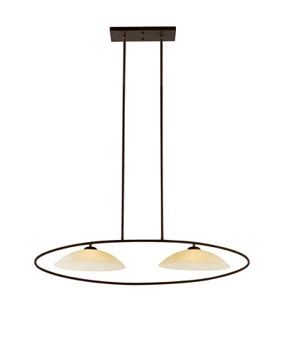 Bel Air Lighting Hercules 2-Light Antique Bronze Island Pendant Light