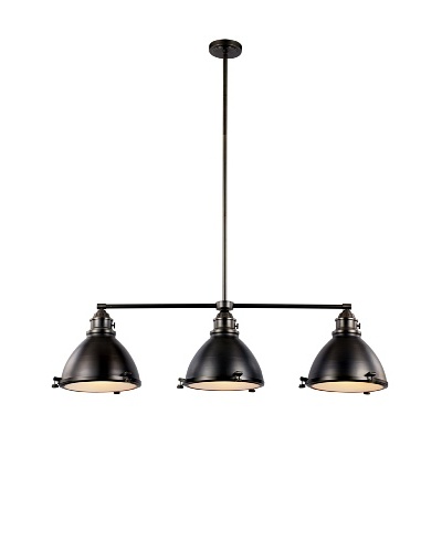 Bel Air Lighting Vintage Headlamp 46″ Weathered Bronze Island Pendant Light