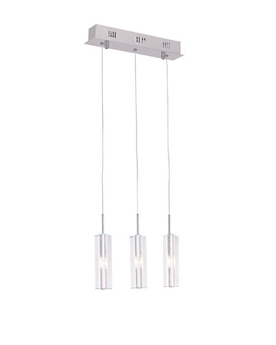 Bel Air Lighting Syrma Adjustable 3-Drop Mini-Pendant, Polished Chrome