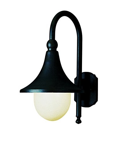 Bel Air Lighting 1-Light Coach Lantern, Black