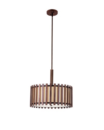 Bel Air Lighting 18 Walnut Pendant Light