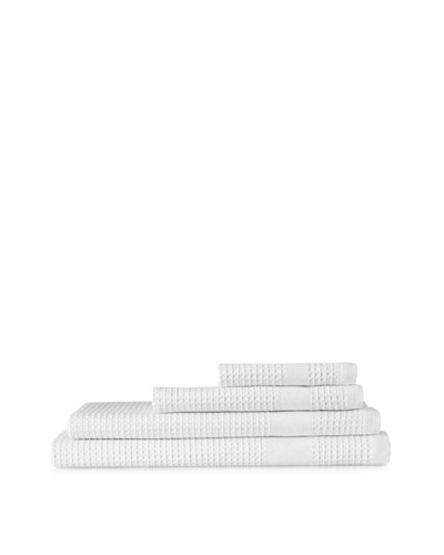 Belle Époque Resort Waffle 4-Piece Set, White