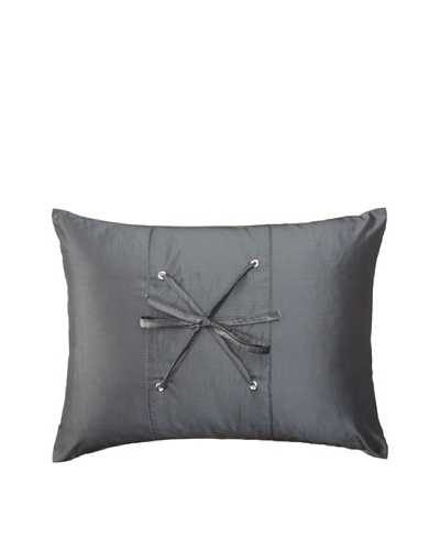 Belle Époque Sky Lace Boudoir Pillow, Grey