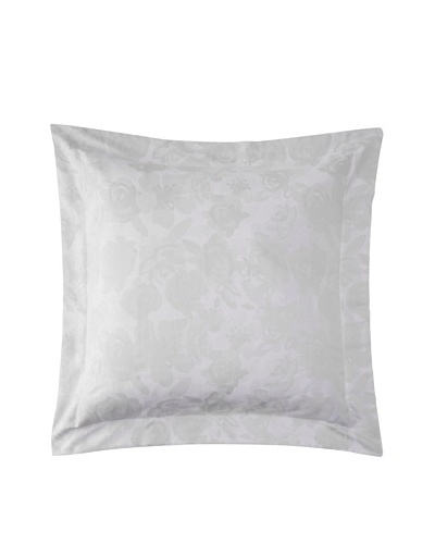Belle Époque Jacquard Rose Euro Sham, Grey