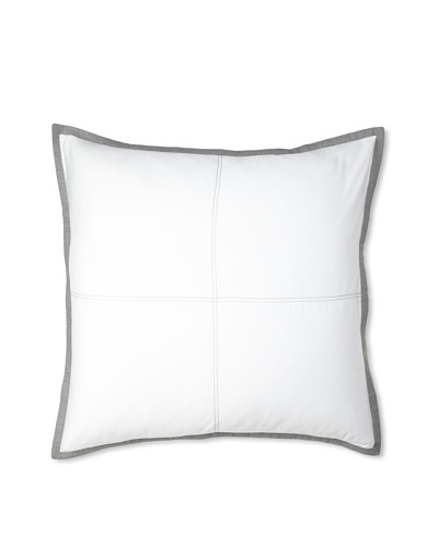 Belle Epoque Horizon Euro Sham, White/Grey