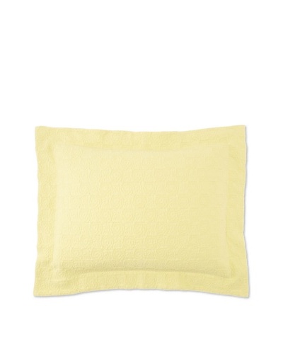 Belle Epoque Rose Coastal Matelassé Pillow Sham [Citron]