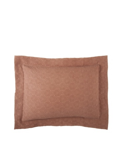 Belle Epoque Rose Coastal Matelassé Pillow Sham [Chocolate]