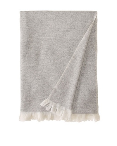 Belle Epoque Heathered Cashmere Throw, Grey, 50 x 70