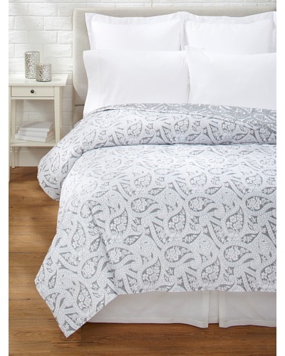 Belle Epoque Kashmir Paisley Coverlet [Black/White]