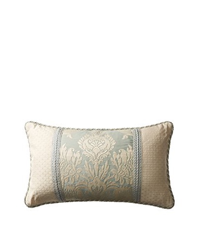 Belmont Home Maylin Decorative Pillow, Ivory/Ocean, 15″X26″