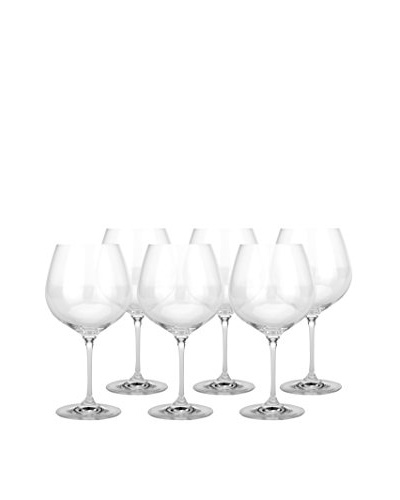 BergHOFF Set of 4 Bistro 20.3-Oz. Burgundy Stem Glasses