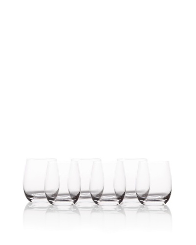 BergHOFF Set of 6 Chateau Whisky Glasses, 360ml, Crystal Clear