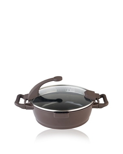 BergHOFF Virgo 4.5-Qt. Covered Deep Skillet, Brown/Black