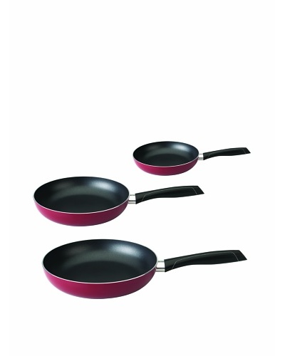 BergHOFF Geminis 3-Piece Non-Stick Fry Pan Set, Red