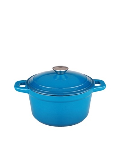 BergHOFF Neo Covered Cast Iron Stock Pot, Blue, 3-Qt.