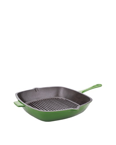 BergHOFF Neo Cast Iron Grill Pan, Green, 11″