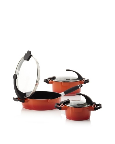 BergHOFF Virgo 6-Piece Cast Aluminum Cookware Set, Rust