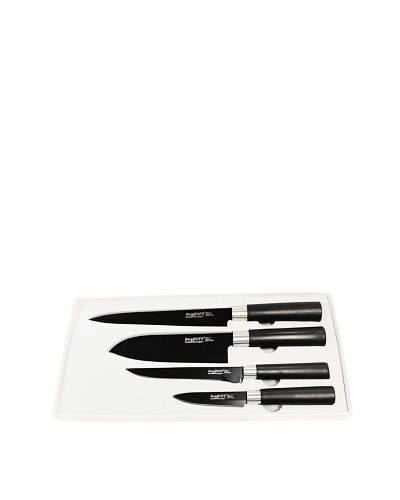 BergHOFF Ceramic Coated 4-Piece Black Knife Set