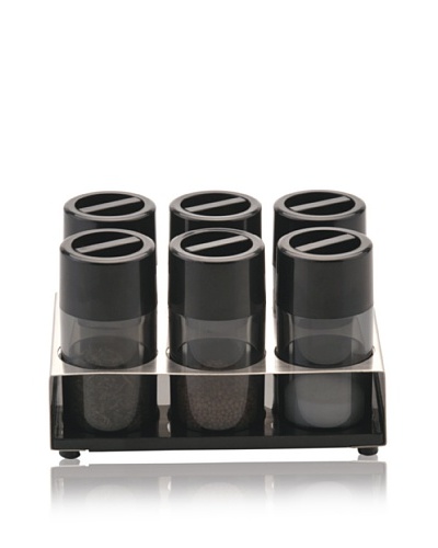 BergHOFF Cubo 7-Piece Condiment Set, Black