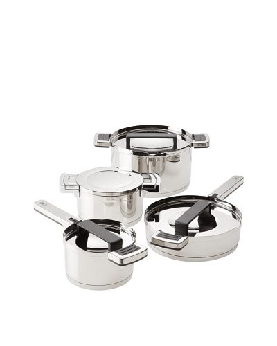 BergHOFF Neo 8-Piece 18/10 Stainless Steel Cookware Set, Silver