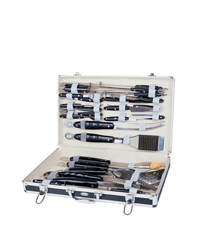 BergHOFF 31-Piece BBQ Set in Case, Black