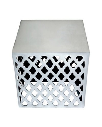 Bethel International Aluminum Stool, Silver