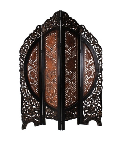 Better Living Hand Carved Avsar Screen, Walnut