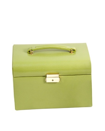 Leather Jewelry Box, Lime Green