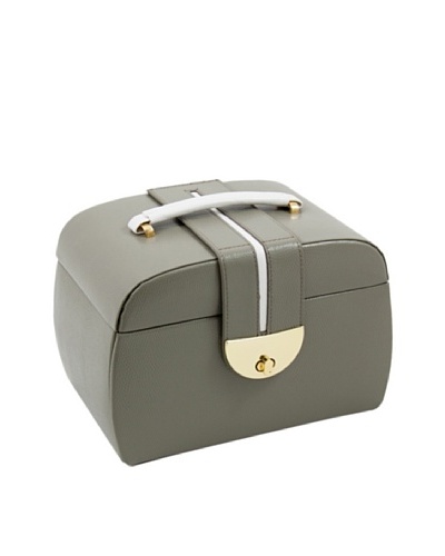 Bey-Berk 3-Level Leather Jewelry Box, Olive