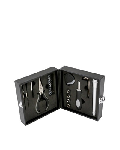 Bey-Berk 25-Piece Tool Set in Black Leatherette Case
